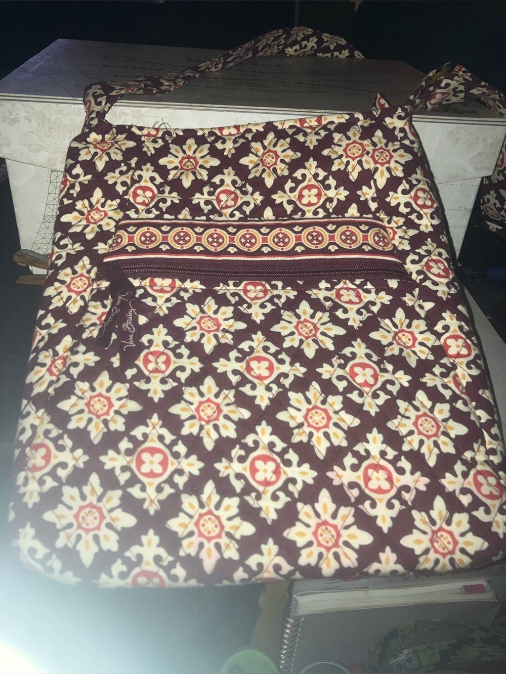 Vera Bradley Hipster Crossbody in retired color Medallion Ex preowned